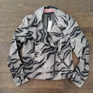 NWT - White House Black Market Zebra Print Jacket